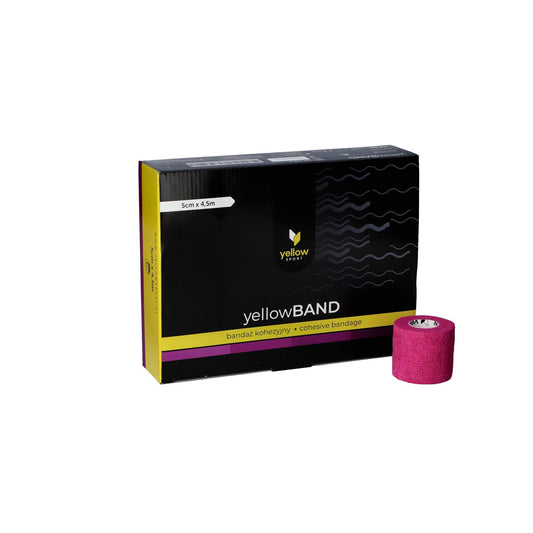 Zarys yellowBAND - Bandage cohésif, non stérile 5cm x 4,5m violet - Boîte de 12 unités