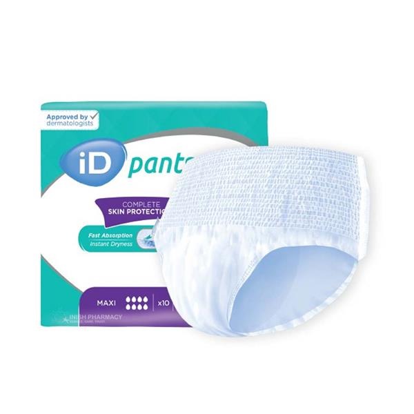 Ontex - Slip absorbant iD Pants Maxi - Sachet de 10 pièces