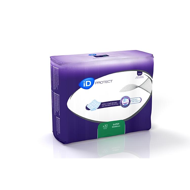 Ontex - Alèses jetables ID PROTECT SUPER 90 x 60cm - Sachet de 30 pièces