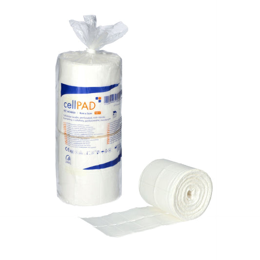 CellPAD - Tampons en cellulose perforés 4 x 5 cm non stérile - 1000 pièces