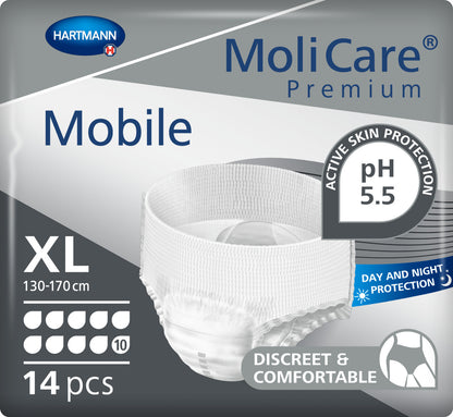 HARTMANN - MoliCare Premium Mobile - Slip absorbant 10 gouttes - Boite de 14 pièces