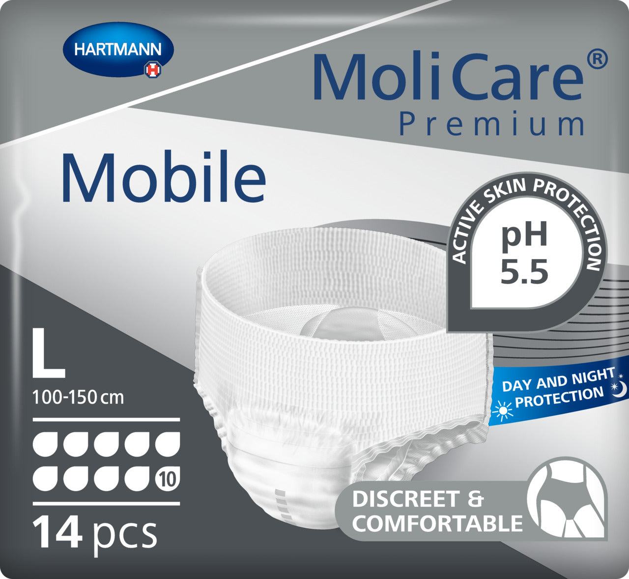 HARTMANN - MoliCare Premium Mobile - Slip absorbant 10 gouttes - Boite de 14 pièces