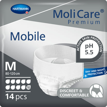 HARTMANN - MoliCare Premium Mobile - Slip absorbant 10 gouttes - Boite de 14 pièces