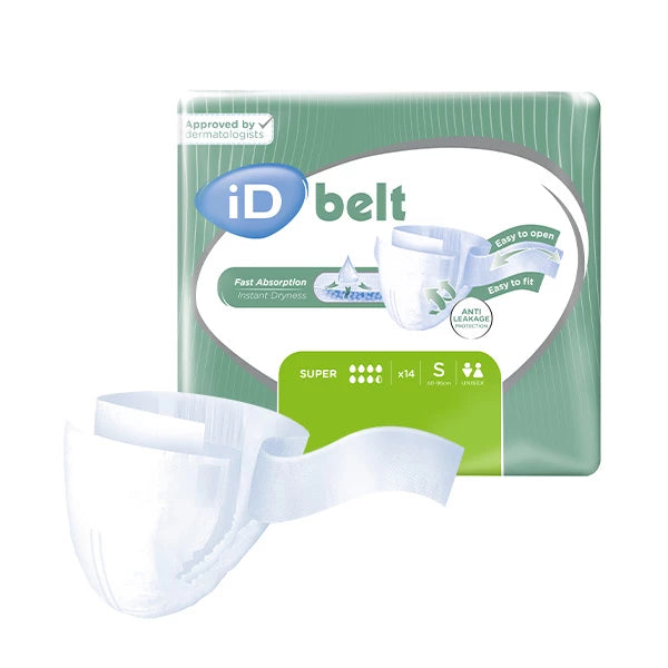 Ontex - Couches adultes à ceinture ID Belt Super - Sachet de 14 pièces