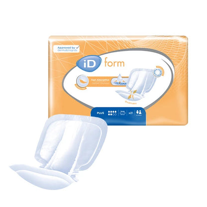Ontex - Protection urinaire anatomique iD Form Plus - Long - Sachet de 21 pièces