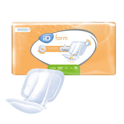 Ontex - Protection urinaire anatomique iD Form Super - Sachet de 21 pièces