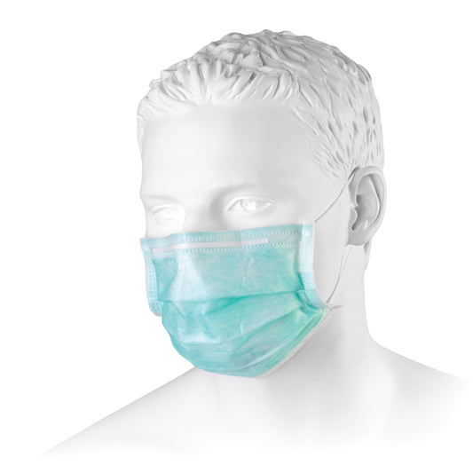 Zarys previoMedcial - Masque chirurgical avec boucles d'oreilles, non stérile - Carton de 20 boîtes de 50