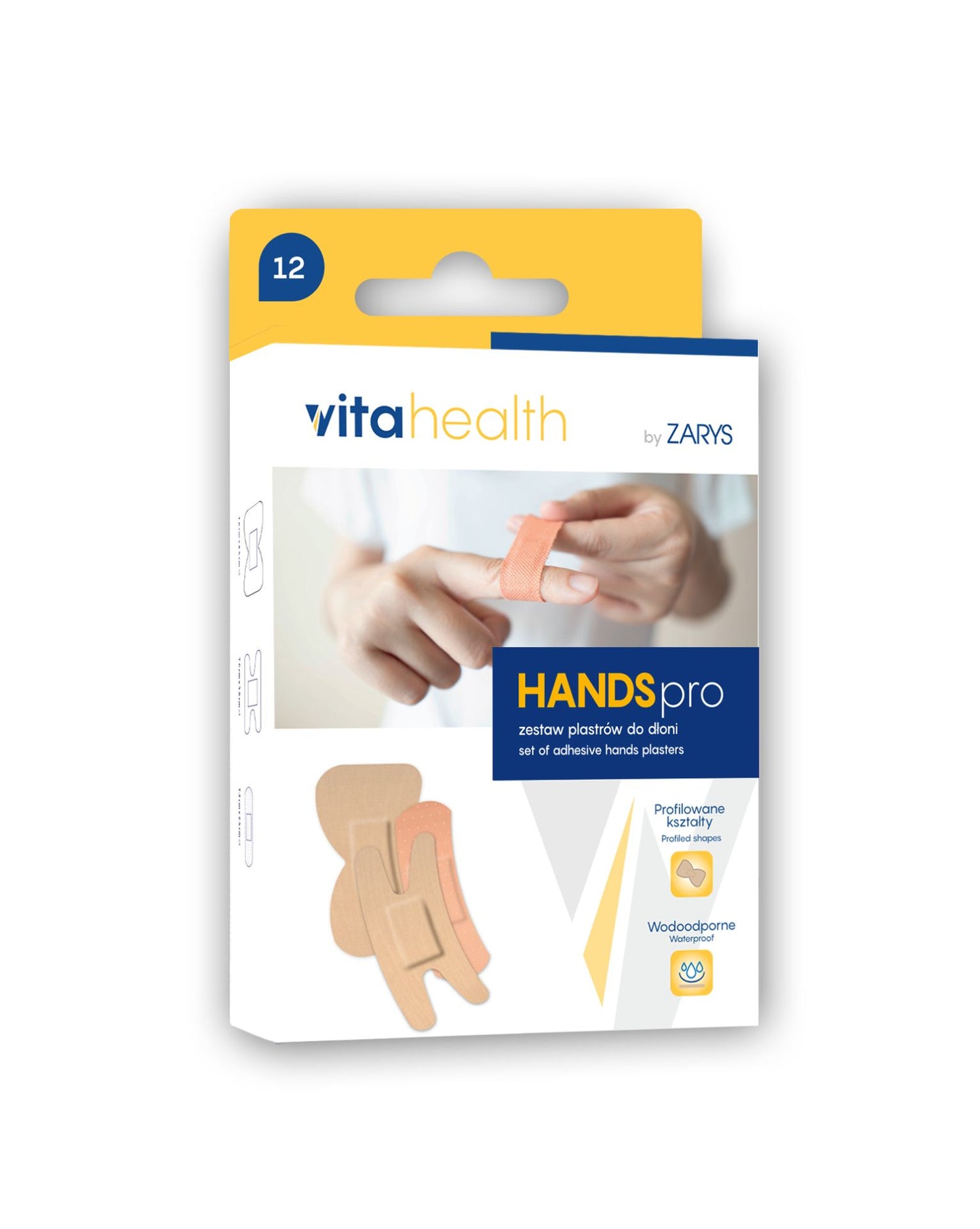 HANDSpro - Set de pansements pour les mains non stérile - Carton de 60 boites de 12 pièces