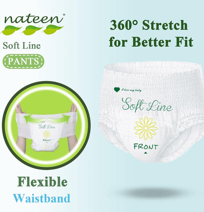Nateen - Couche Culotte Taille Large (7 - 13kg) - Sachet de 20 pièces
