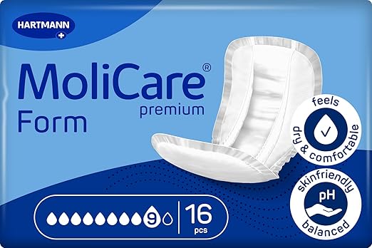 HARTMANN - MoliCare Premium Form - Protection anatomique 9 gouttes - Sachet de 16 pièces