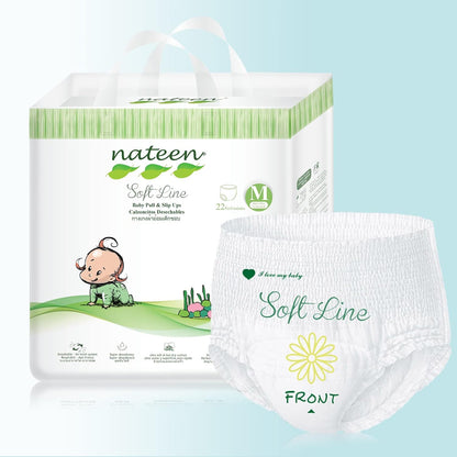 Nateen - Couche Culotte Taille Medium (4-9 kg) - Sachet de 22 pièces