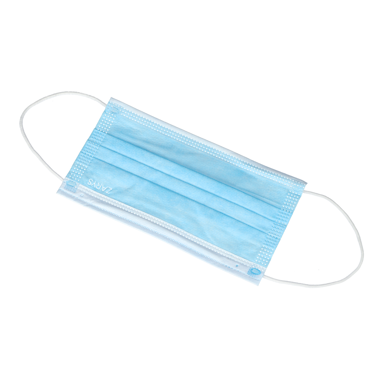 Masque chirurgical Type IIR  jetable avec élastique, 3 couches, non tissé, bleu, non stérile - Boite de 50