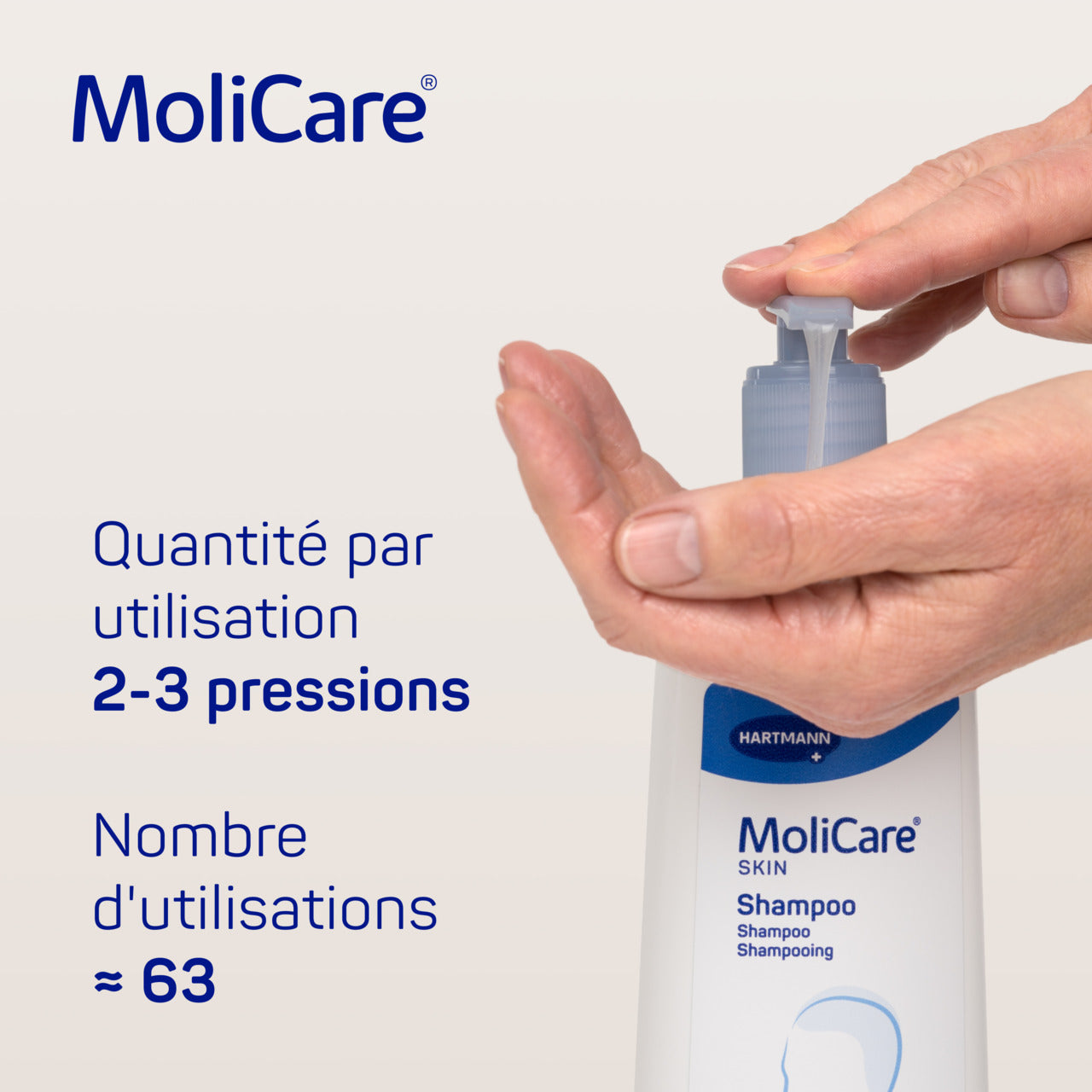 HARTMANN - MoliCare Skin - Shampooing 500 ml - 1 pièce