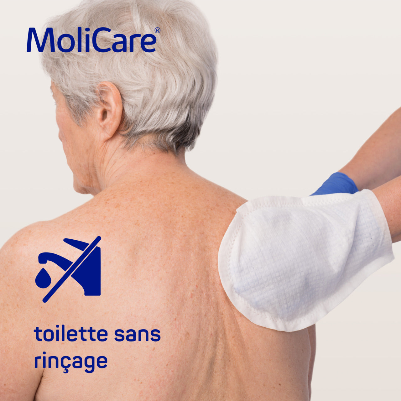 HARTMANN - MoliCare Skin - Gants de toilette imprégnés - Carton de 24 Sachets de 8 pièces