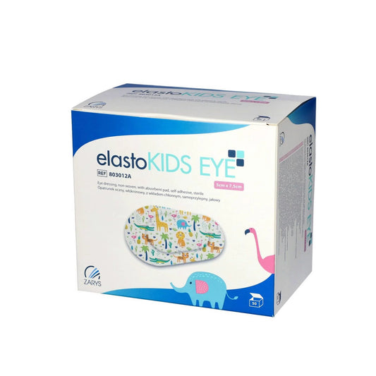 elastoKIDS EYE - Pansement oculaire avec insert absorbant auto-adhésif stérile  - Boite de 50 pièces