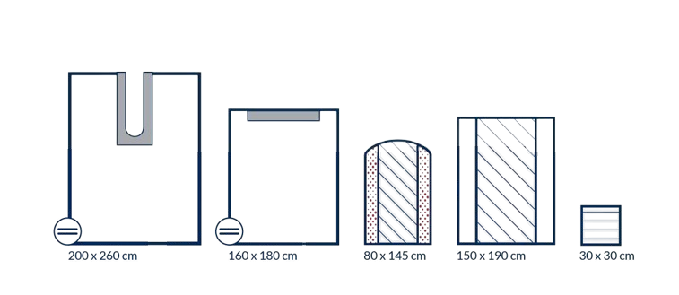 Kit pour varices stérile Standard avec champ U-Split, serviettes absorbantes et accessoires renforcés - 1 kit
