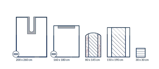 Kit pour varices stérile Standard avec champ U-Split, serviettes absorbantes et accessoires renforcés - 1 kit