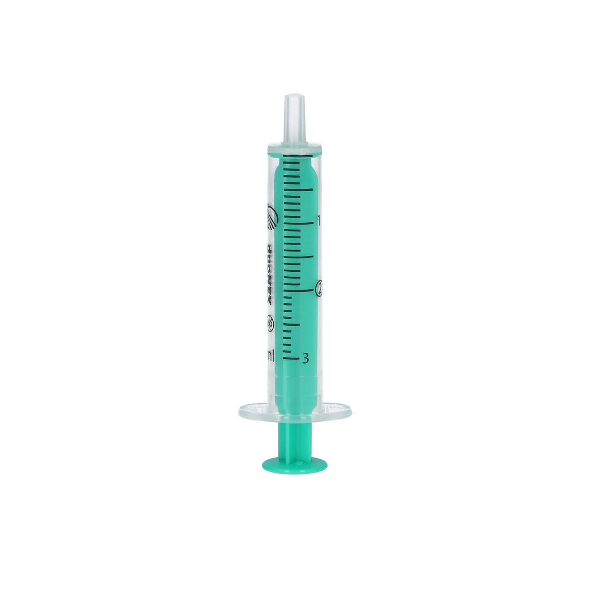 Zarys duoNEX - Seringue à usage unique, 2 parties, stérile 5 ml Luer, piston vert, sans phtalates - Carton de 15 boîtes de 100