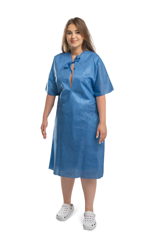 Zarys previoMedical - Blouse de patient pour la salle d'opération, non stérile - Carton de 10 conditionnements de 10