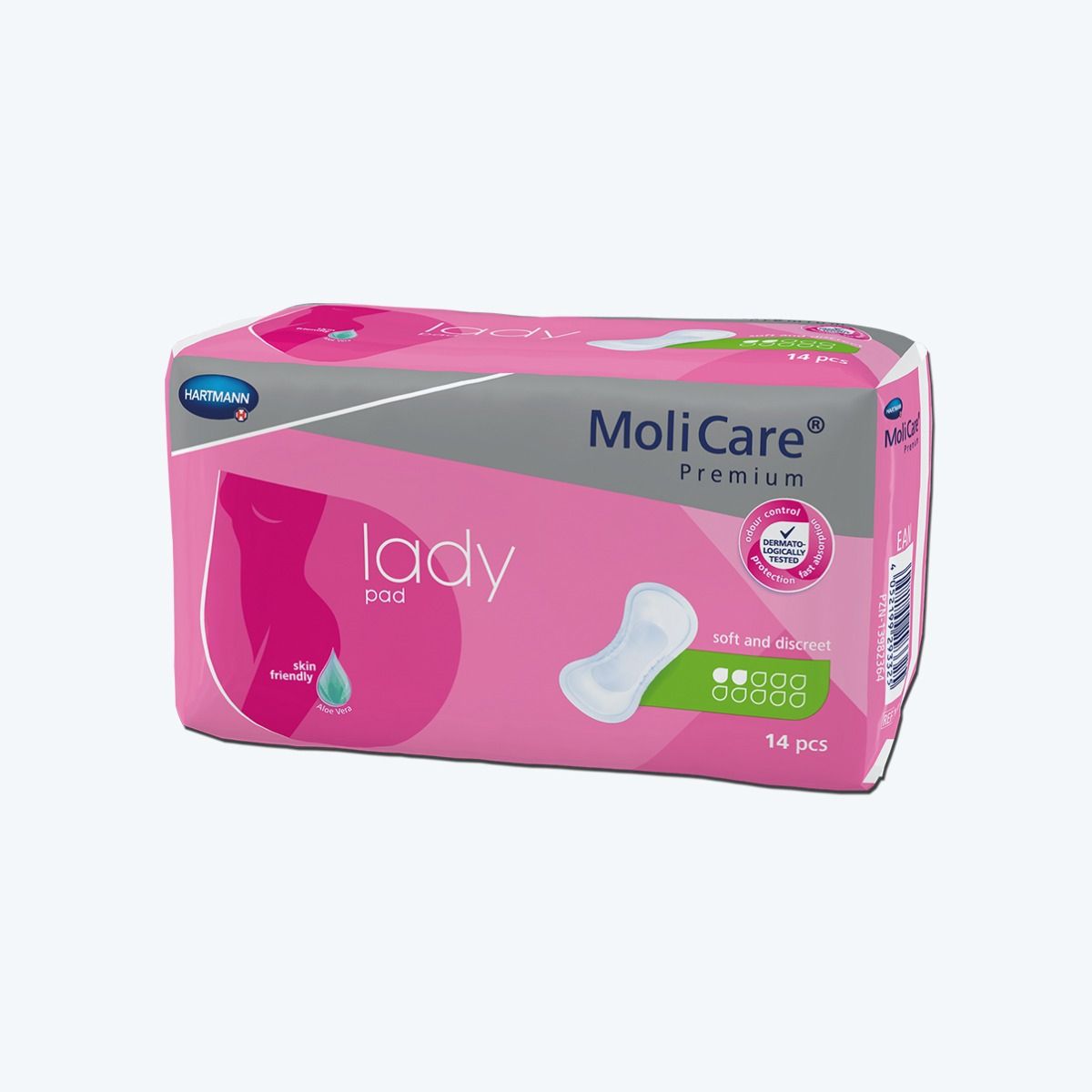HARTMANN - MoliCare - Protection urinaire pour femme 2 gouttes - Premium lady pad - Sachet de 14 pièces