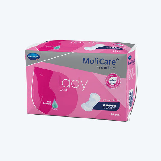 HARTMANN - MoliCare - Protection urinaire pour femme 5 gouttes - Premium lady pad - Sachet de 14 pièces