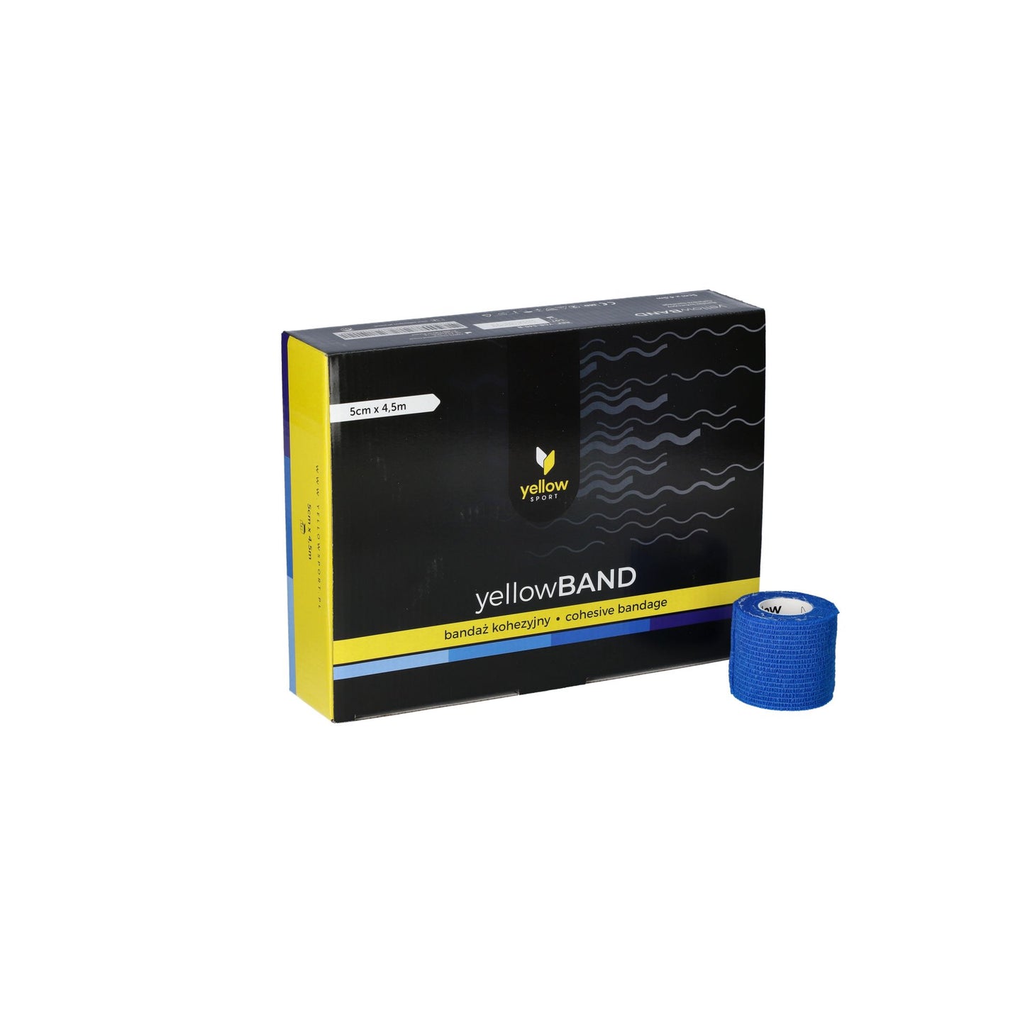 Bandage Cohésive Non Stérile 5 Cm x 4,5 m - Boite de 12 pièces