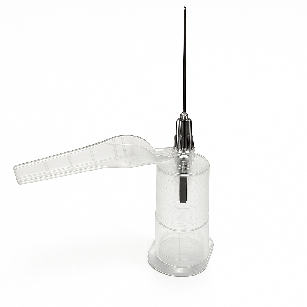 Aiguille avec reflux prémontée sur corps de prélèvement sécurisé - Boite de 50