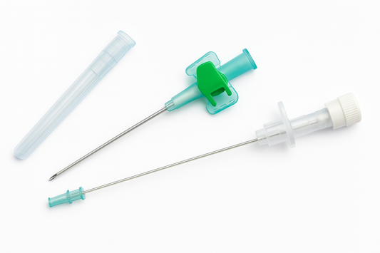 Chiraflex - Cathéter veineux sécurisée court avec port, avec ailes- Boite de 50