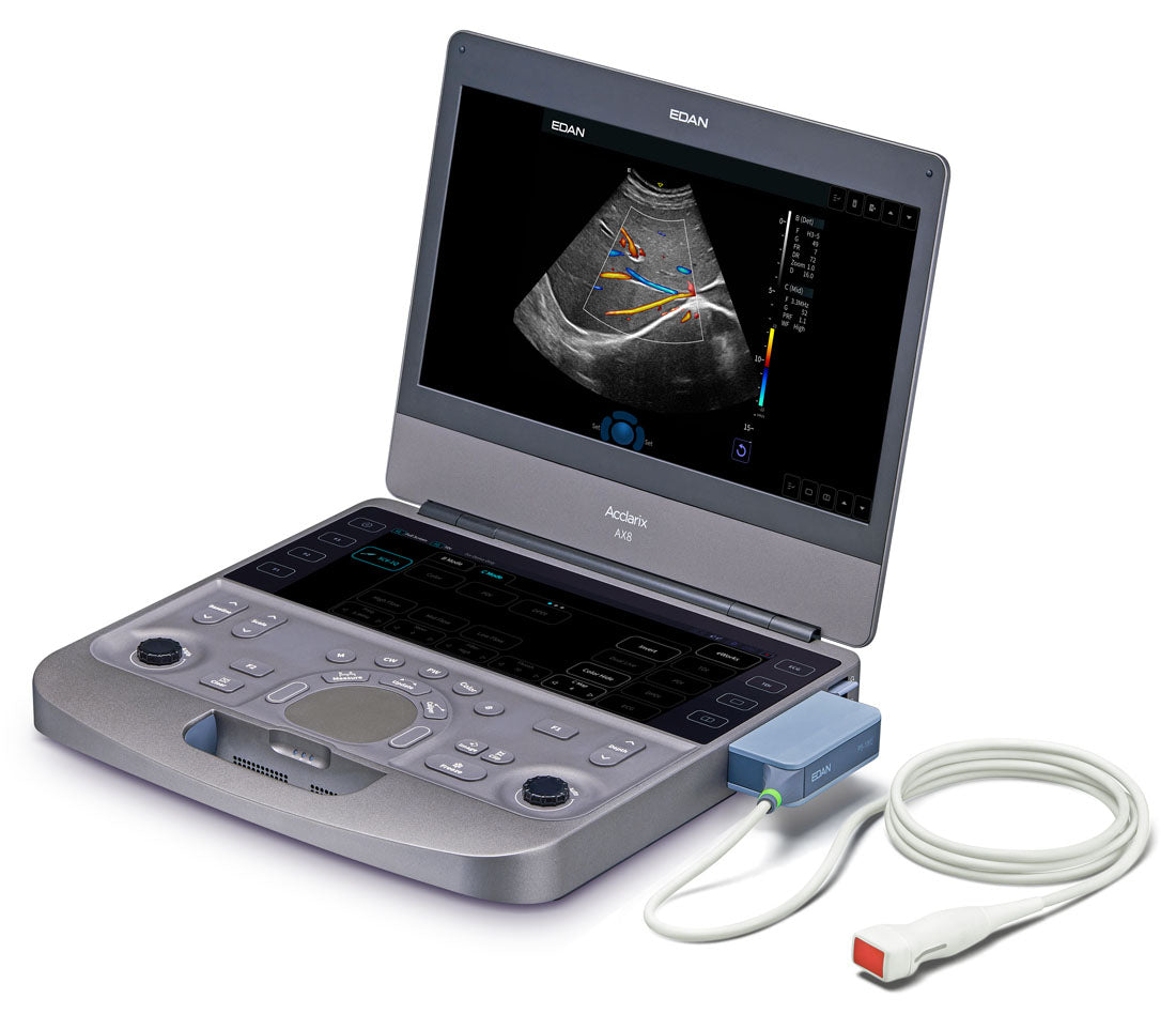 EDAN - Échographe Portable Acclarix AX8 – Système Ultrasons Compact Haute Performance