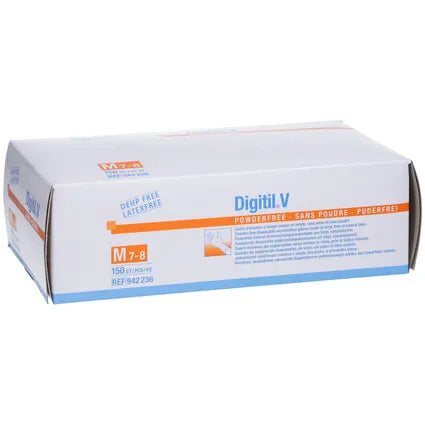 HARTMANN - Gant d'examen en vinyle non poudré DIGITIL V - Carton de 10 Boites de 150 pièces