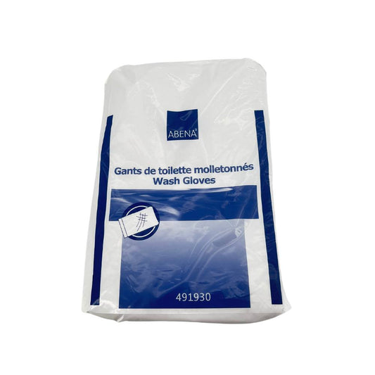 Abena - Gant de toilette molletonné 15 x 22,5 cm - Sachet de 50 gants