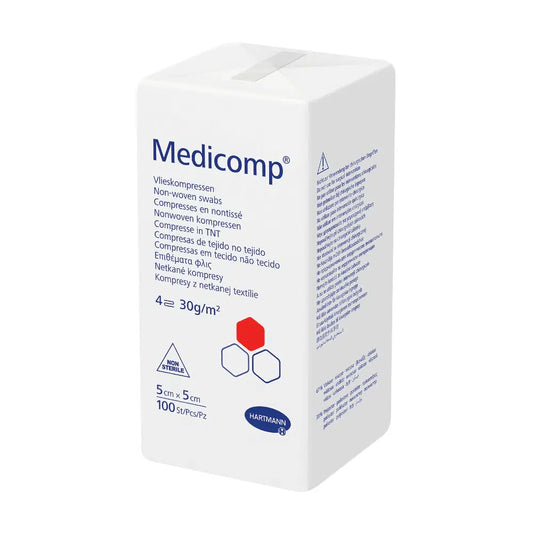 HARTMANN - Compresses non-tissées non-stériles 30g - Medicomp - Sachet de 100 pièces