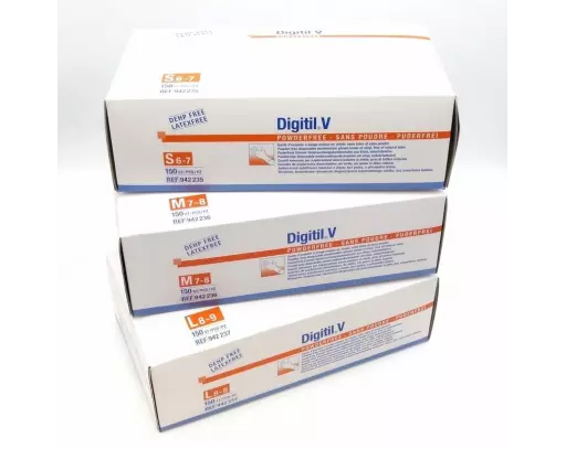HARTMANN - Gant d'examen en vinyle non poudré DIGITIL V - Carton de 10 Boites de 150 pièces