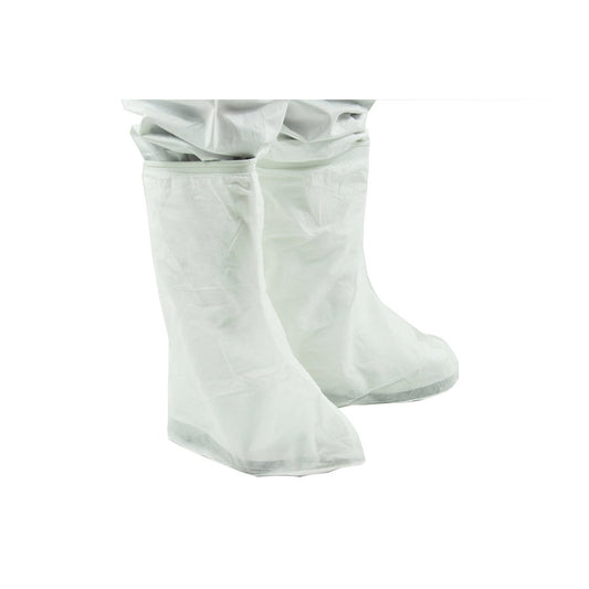 Abena - Sur-bottes blanc en polyéthylène 70µ - 41x43cm - Sachet de 50 pièces