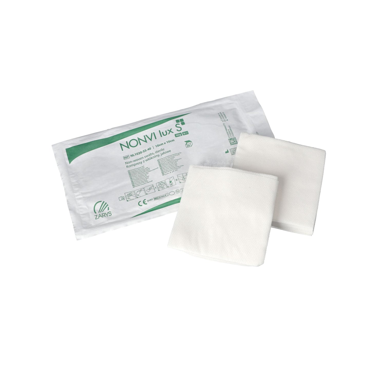 Compresse non tissé stérile 40 g - 10 cm x 10 cm x 20- Boite de 100