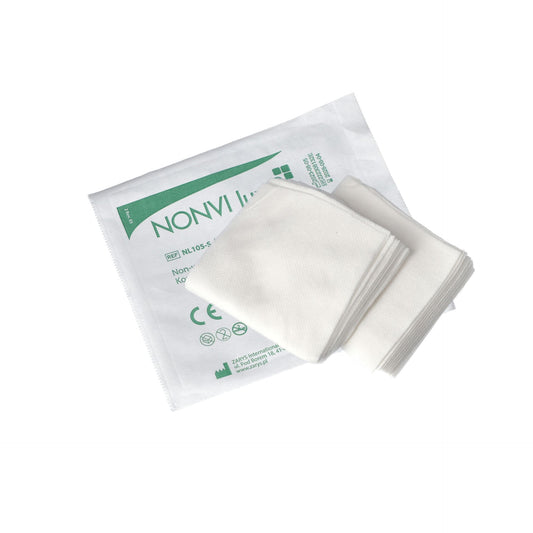 Compresse non tissé stérile 40 g - 10 cm x 10 cm x 5 - Boite de 100