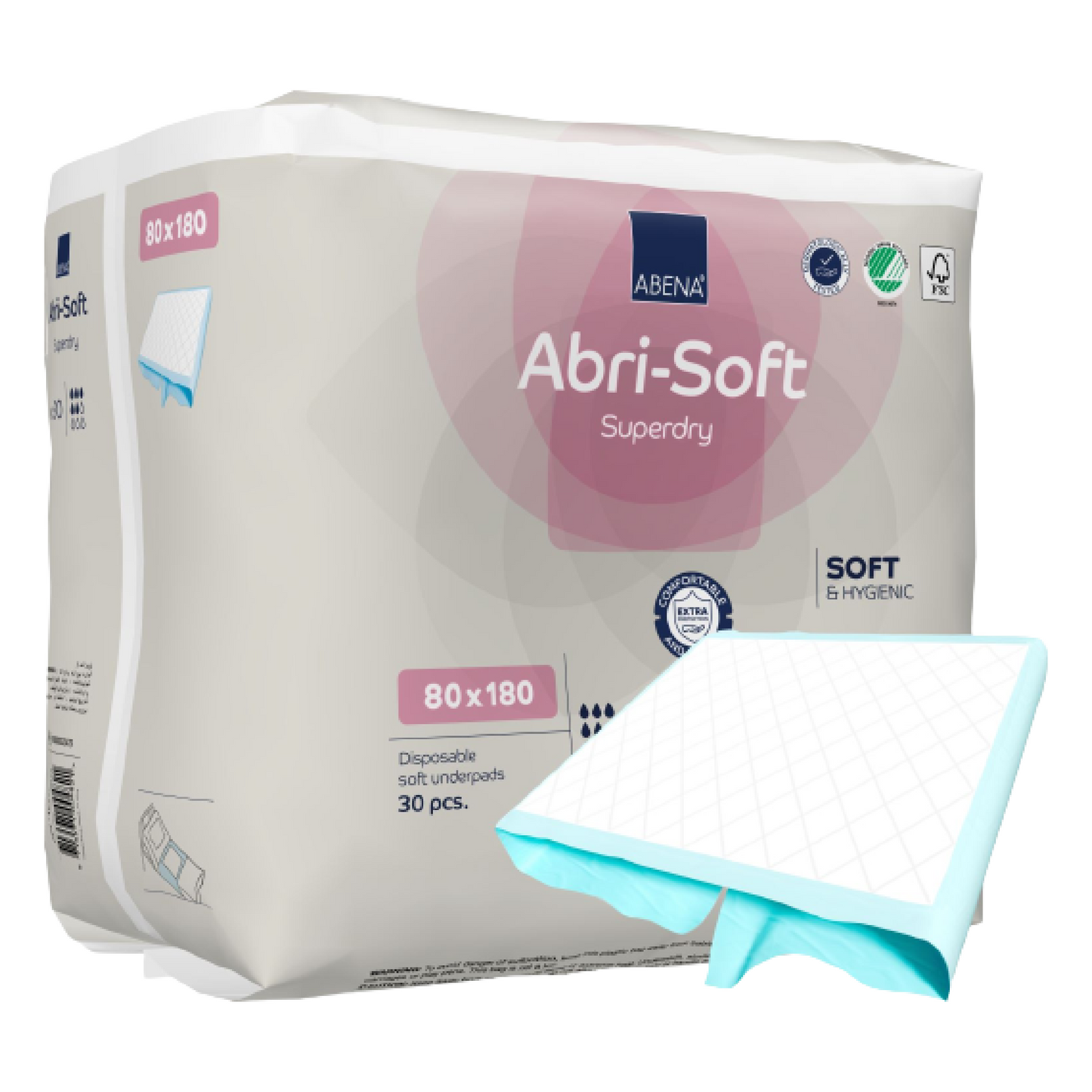 Abena - Alèses jetables bordable ABRI SOFT - Superdry