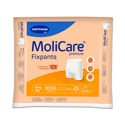 HARTMANN - MoliCare - Slip de maintien Unisexe - Fixpants Premium longleg - Boite de 25 pièces