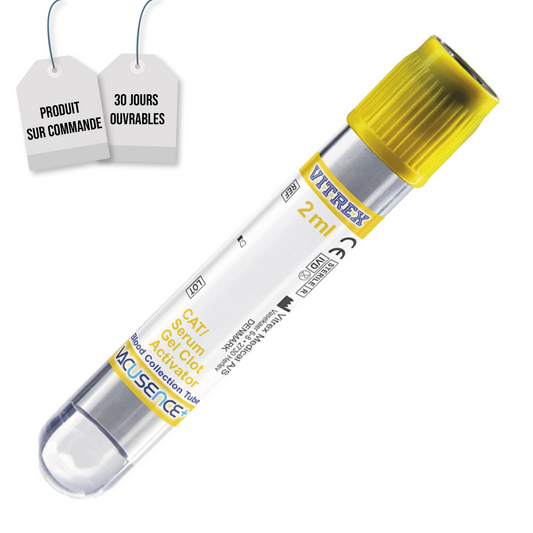 Vitrex - Tube avec gel sérum et activateur de caillots
