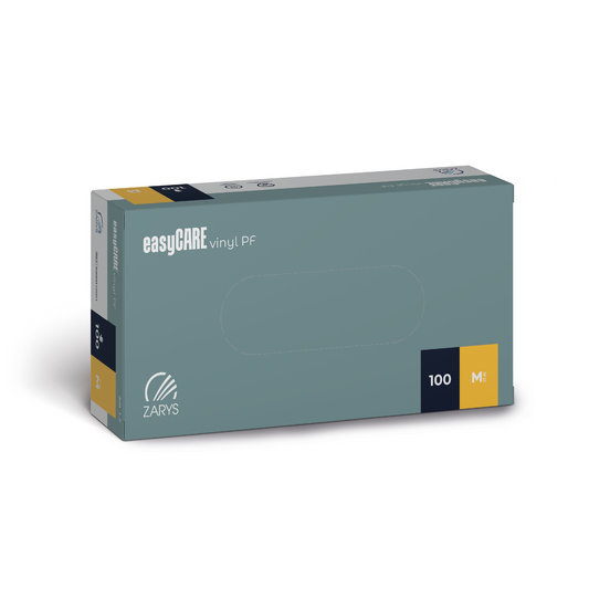 Gants d'examen en vinyle sans poudres à usage unique - Boite de 100 pièces