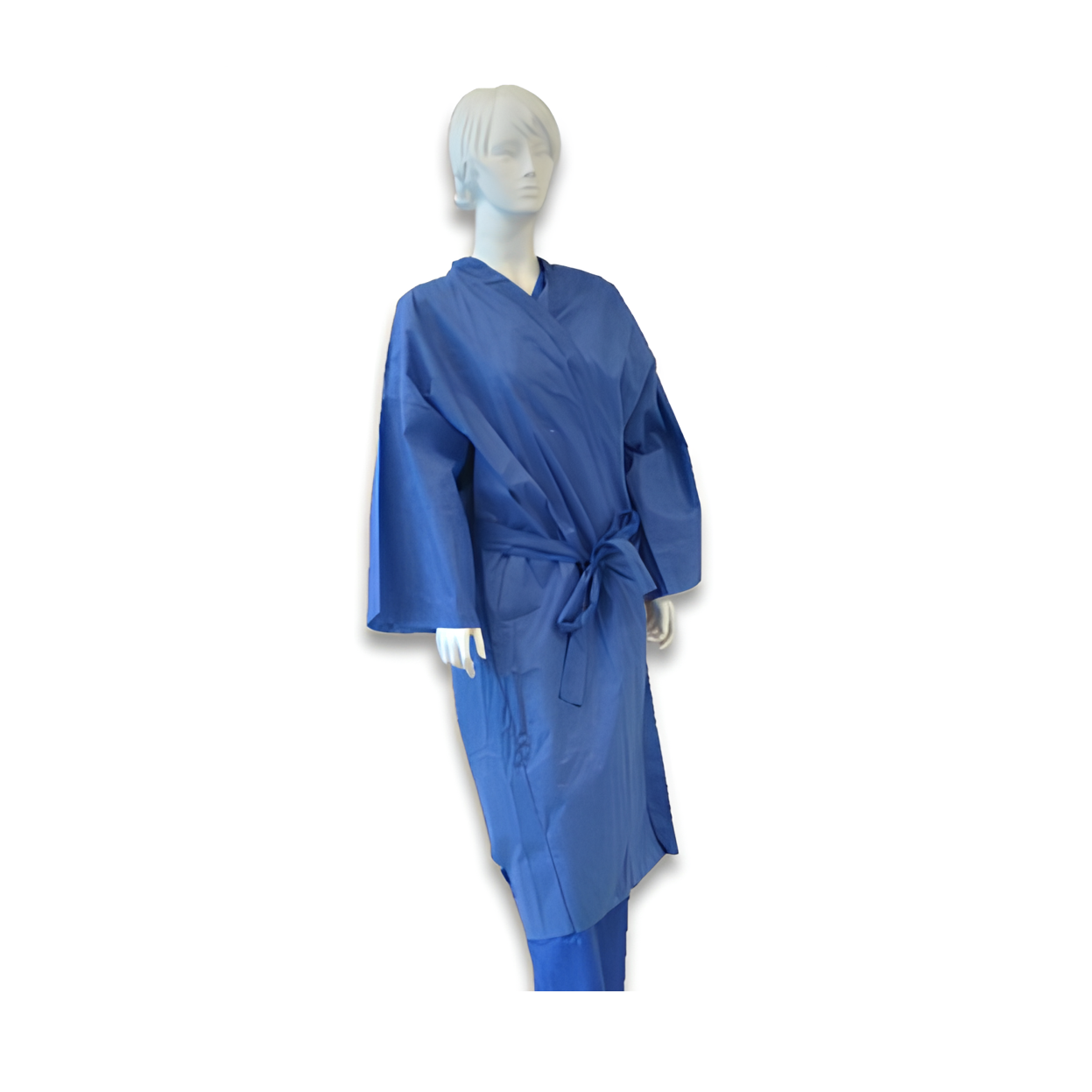 Abena - Peignoir-Kimono pour patient à manches longues 35g/m² - Carton de 100 pièces