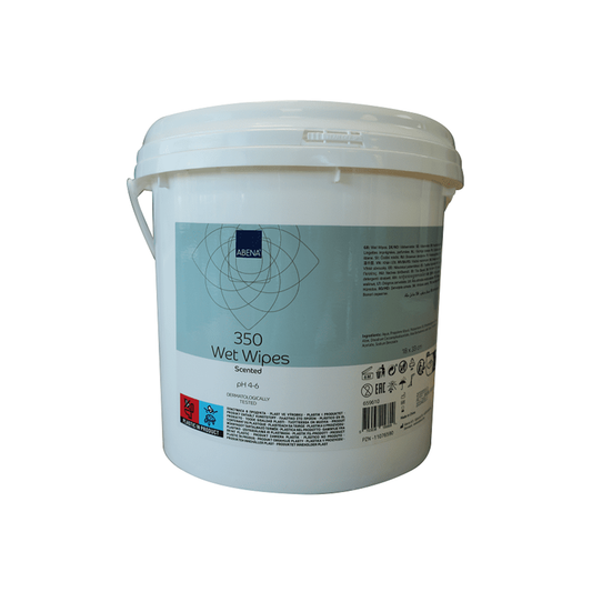 Abena - Lingette imprégnée parfumée 18 x 33 cm -  Pot de 350 unités