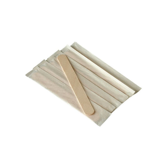 Comed - Abaisse langue en bois emballé individuellement - Sachet de 50 pièces