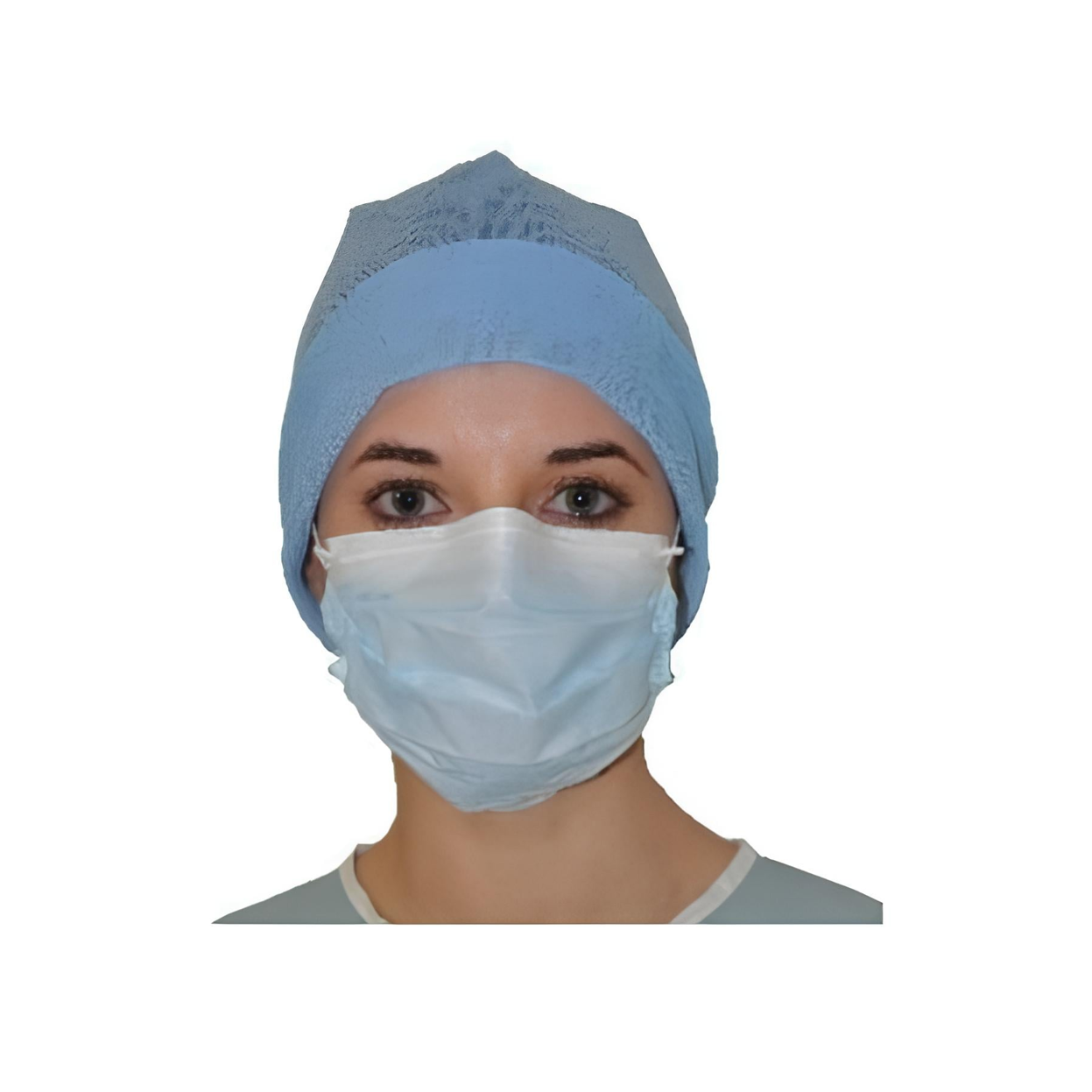 Abena - Masque chirurgical Type II avec attaches élastiques auriculaires, fabriqué en France - Carton de 16 boites de 60 pièces