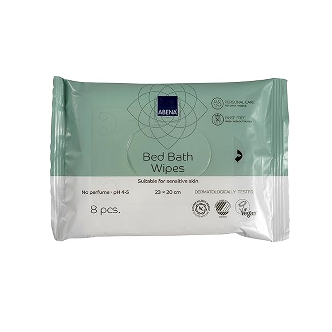 Abena - Lingette chauffante 20 x 23 cm -  Carton de 20 sachets de 8 unités