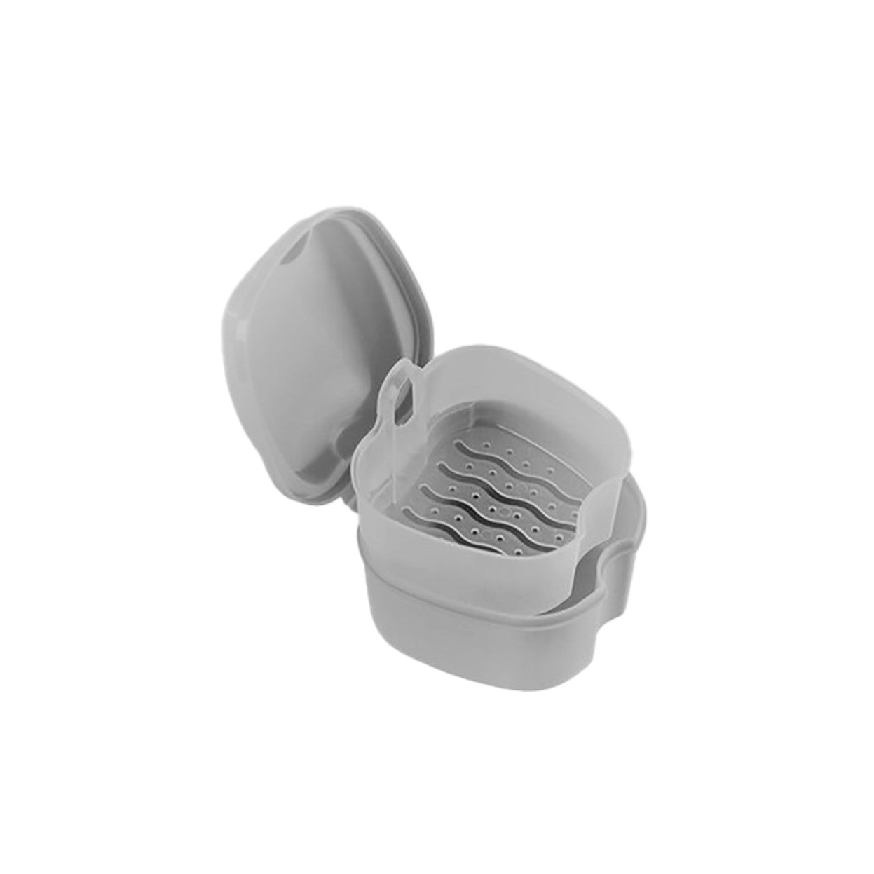 Comed - Boite à dentier blanc avec égouttoir - Boite de 10 pièces