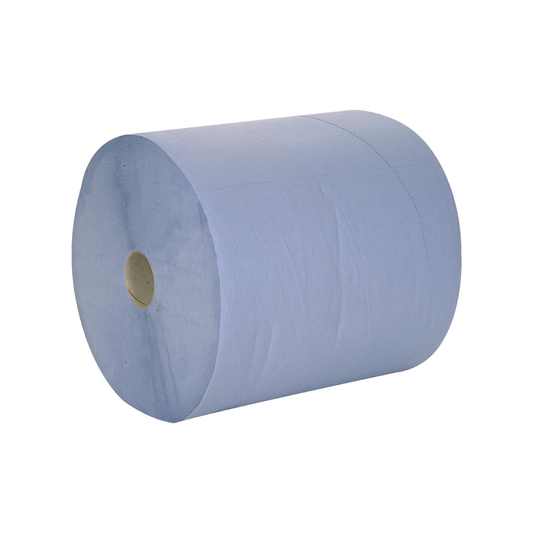 Abena - Papier rouleau industriel bleu 360 m x 36 cm - Carton de 2 rouleaux