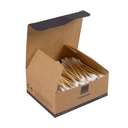 Abena - Coton tige en bambou - Carton de 24 boites