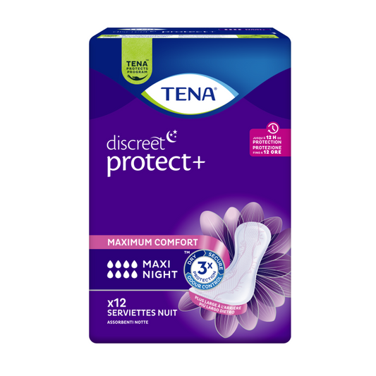 Tena - Protection urinaire femme - Lady Maxi Night - Sachet de 12 pièces