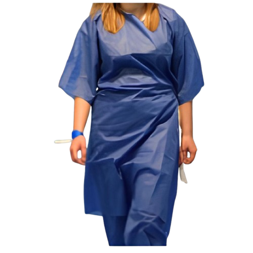 Abena - Chemise patient manches courtes, usage unique, non stérile - carton de 100 pièces